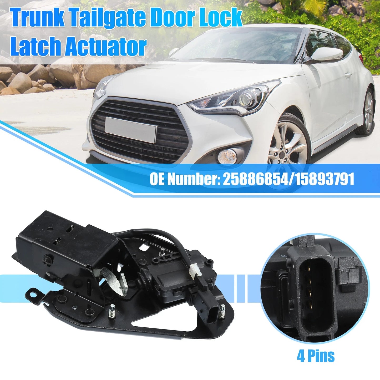 Tailgate Trunk Lift Latch Lock Actuator for Chevy Suburban (2007 - 2014)