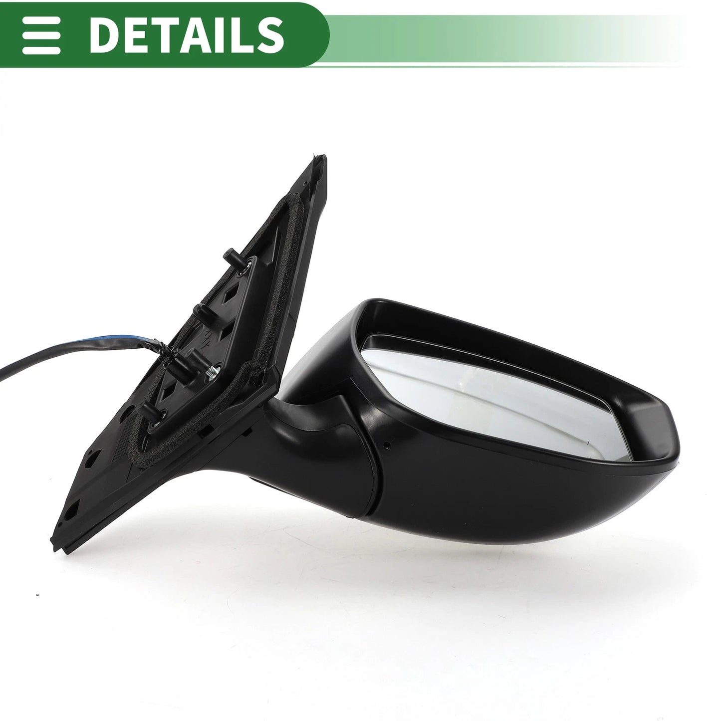 Right Side Door Mirror for Nissan Sentra (2016-2019) Manual Folding Black