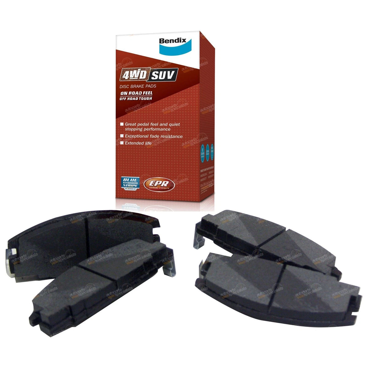 Front Disc Rotors + 4WD Brake Pads for Isuzu MU UCS17/55 (1989 - 1995)
