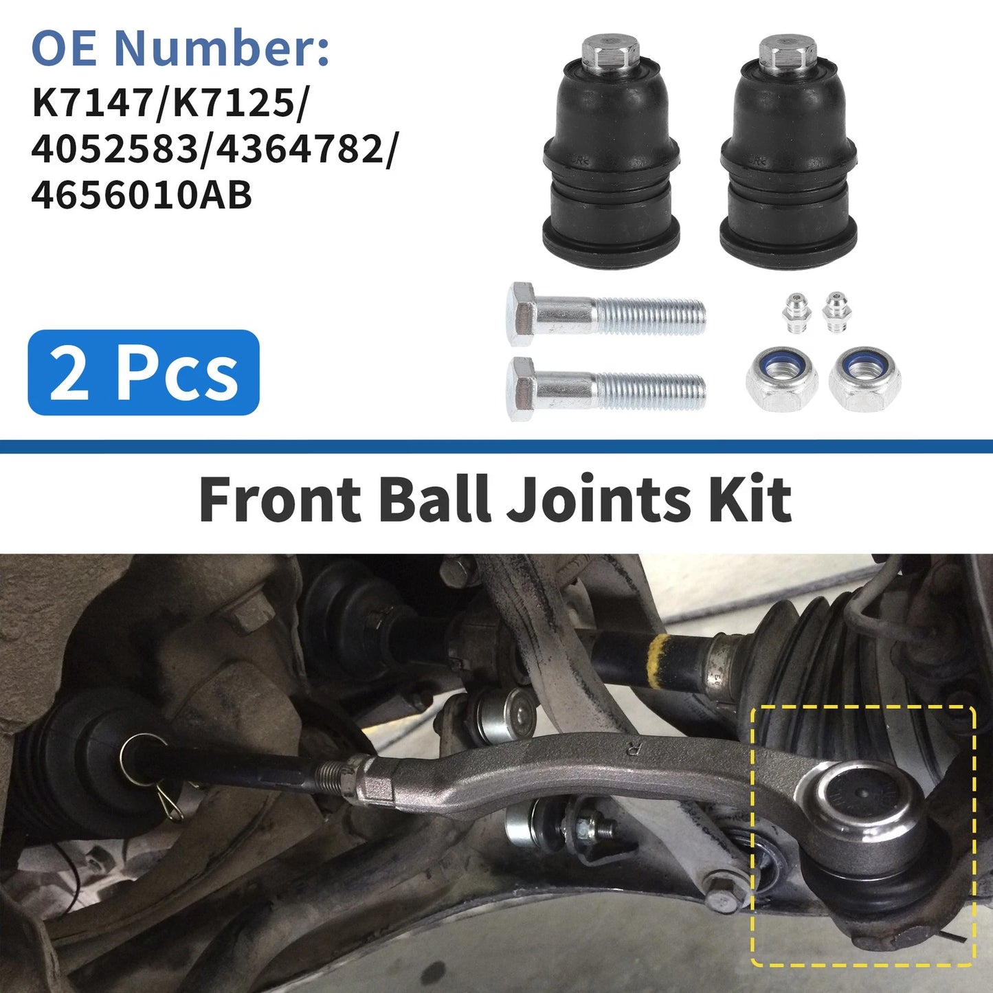 Front Lower Ball Joints for Chrysler TC Maserati (1989-1990)