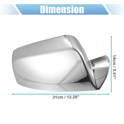 1 x Exterior Chrome Top Half Mirror Cover for GMC Terrain (2010-2017)
