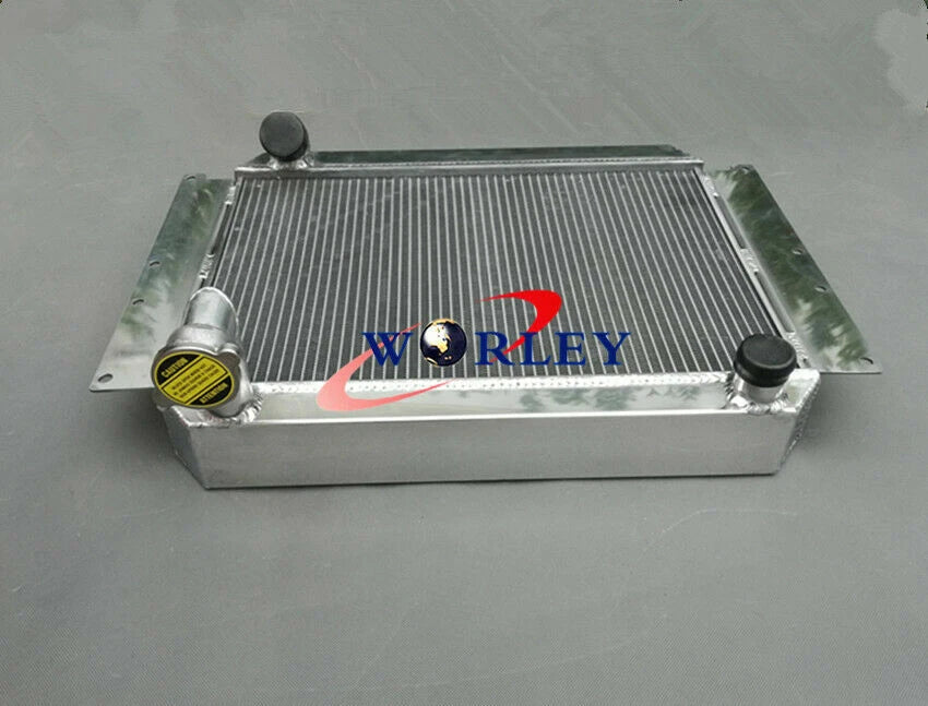 56mm Aluminum Radiator & Fan for Chevy Corvette 350 V8 (1955-1960)