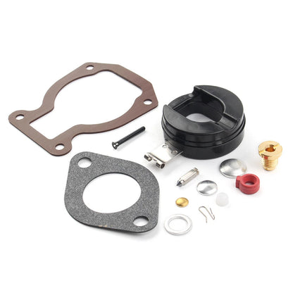 Carburetor Kit w/ Float for Johnson Evinrude 9.9 HP 15 HP (1974-1988)