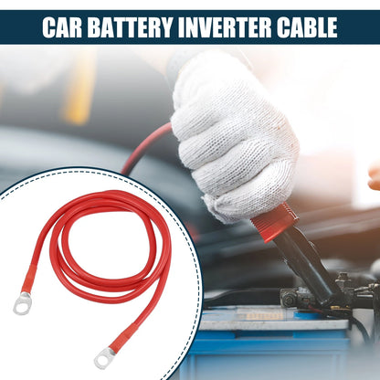 Battery Cable Car Marine Inverter 5/16-3/8 in 4 ft Red Copper