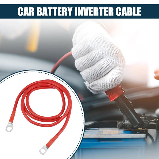 Battery Cable Car Marine Inverter 5/16-3/8 in 4 ft Red Copper