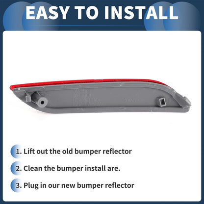 Bumper Reflector for Toyota Camry 2019-2024 Rear Left Plastic