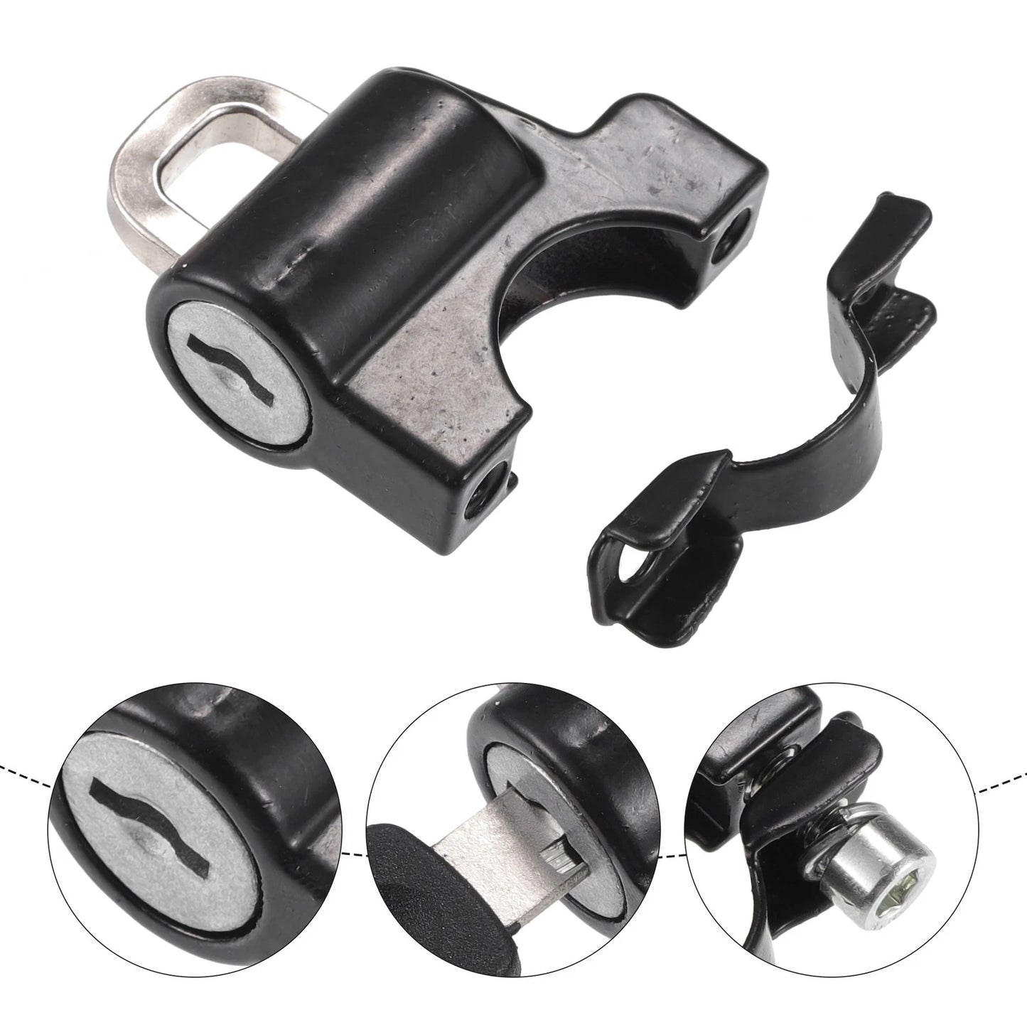 Motorcycle Helmet Lock Cable Anti-Theft for Mini Motorcycle & Bicycle