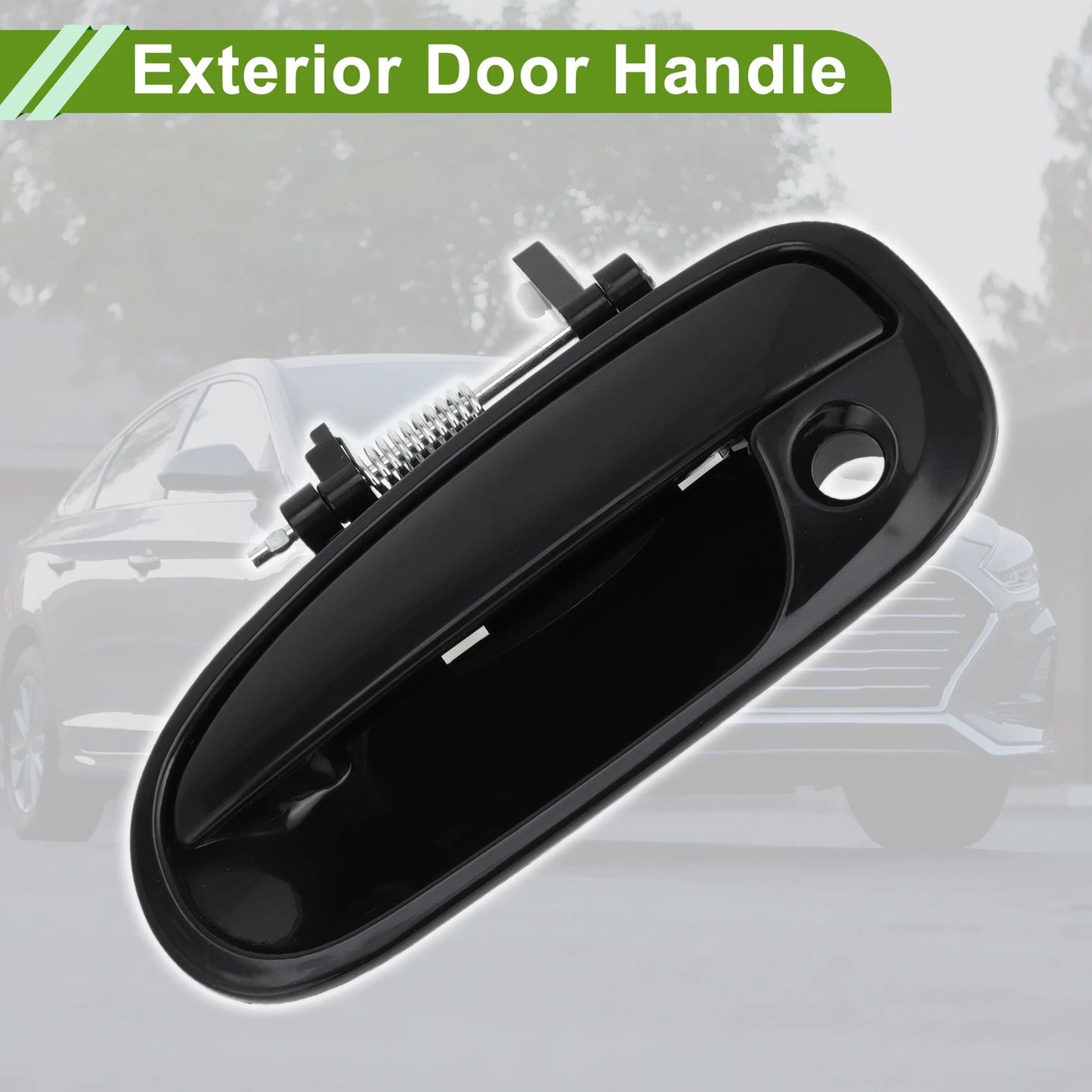 Black Front Left Exterior Door Handle for Honda Civic (1996-2000)