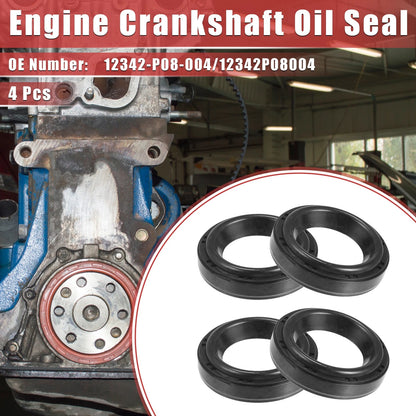4 x Engine Crankshaft Oil Seal for Honda Accord (1994-2008)