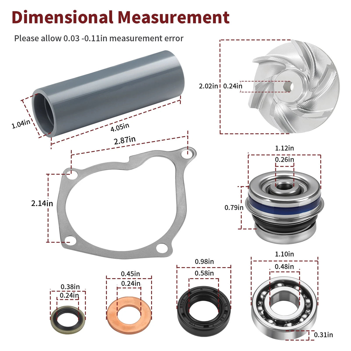 Water Pump Kit Impeller & Seal Driver for Polaris Scrambler 500 (1997–2012)