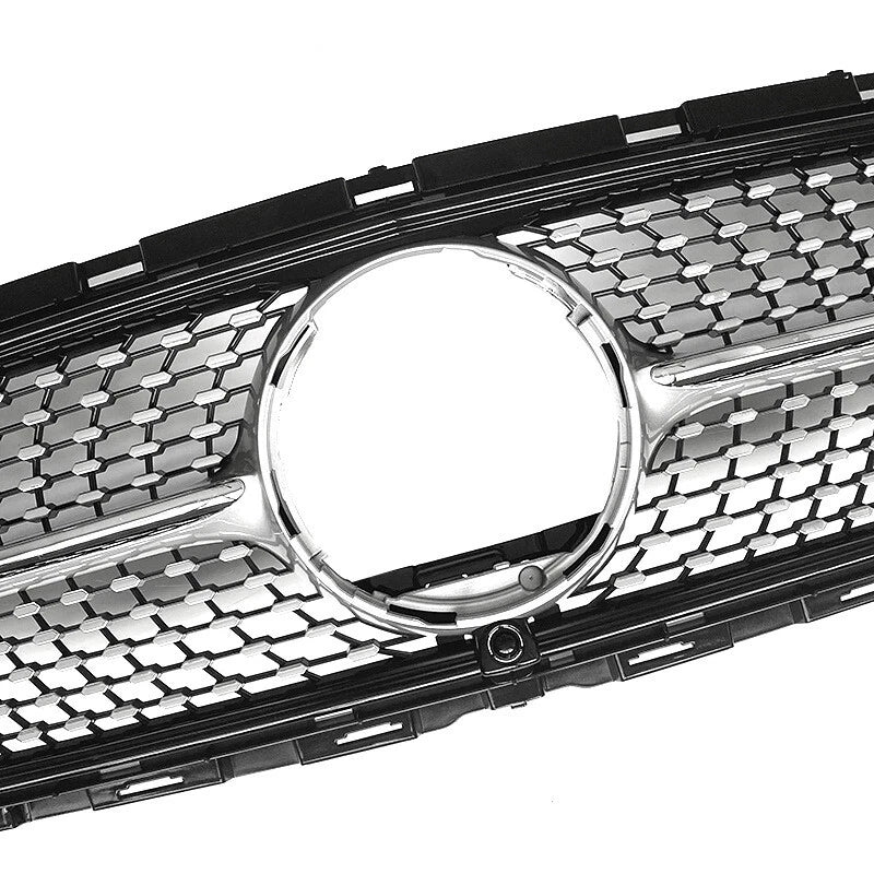Diamond Style Front Grille Grill Fit for 2021-2024 Benz W213 E-Class Black