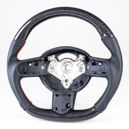 Carbon Flat Bottom 3 Spoke Leather Steering Wheel for Mini R50 R52 R53 (2002-2008)