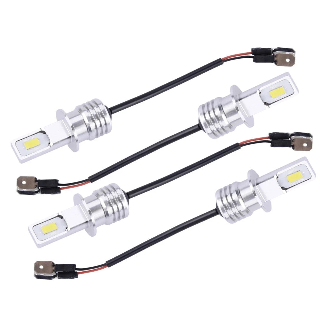 4 x H3 2 SMD Bulbs for Fog DRL Daytime Lights - Super Bright (Fits Various)