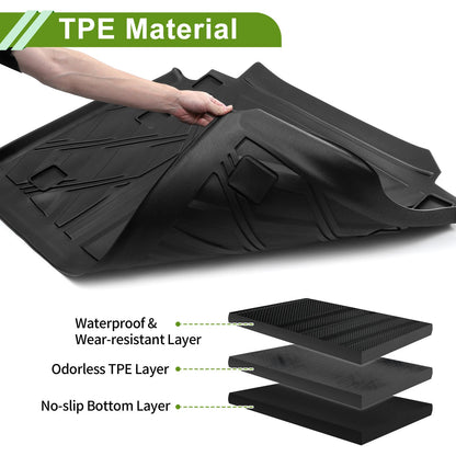 Cargo Liner Rear Trunk Mat for Jeep Wrangler JL 5 Seats (2018-2024)