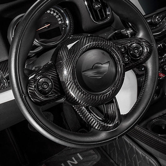 100%Carbon Fiber Steering Wheel Center Trim for Mini Cooper F54 F55 F56 F57 F60