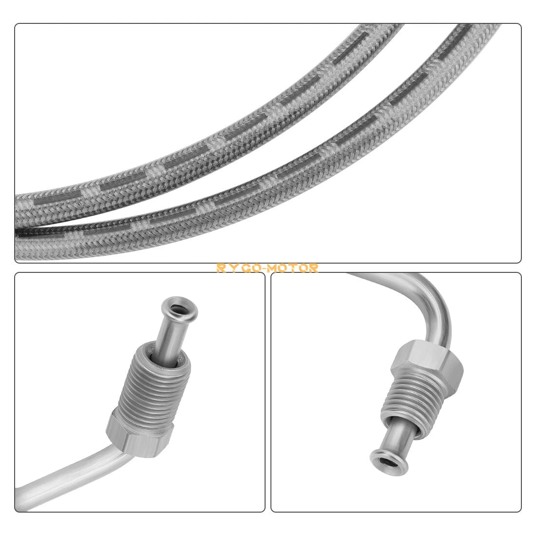 Rear Brake Hose Lines & Fitting Cross for Polaris Ranger 500 4x4/6x6(2000–2004)