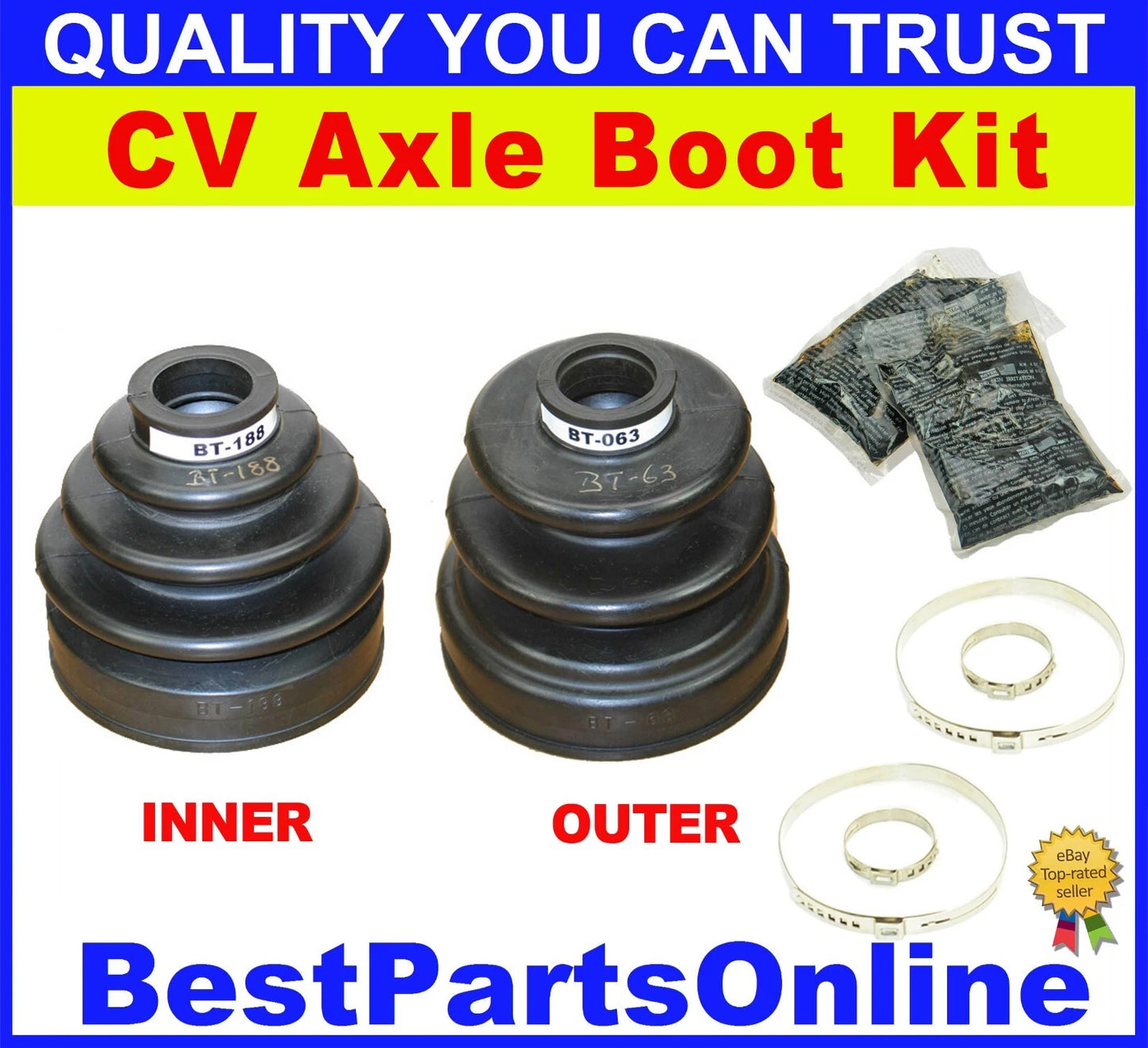 CV Axle Boot Kit Rear for Nissan 300ZX (1989–1995)