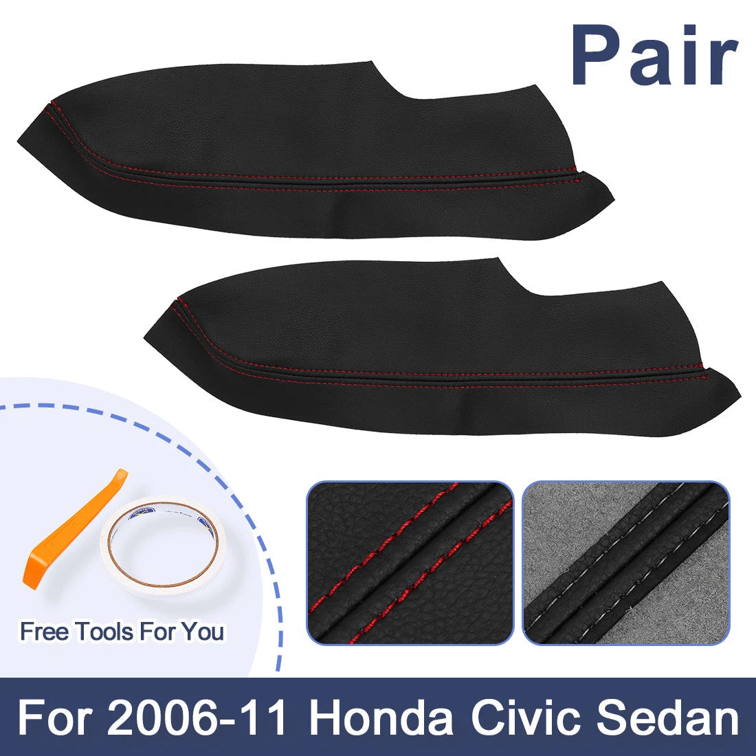 Front Door Armrest Covers  for Honda Civic Sedan (2006-2011)