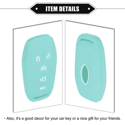 Remote Keyless Smart Key Fob Cover for Ford F150 Explorer (2015-2023) Blue