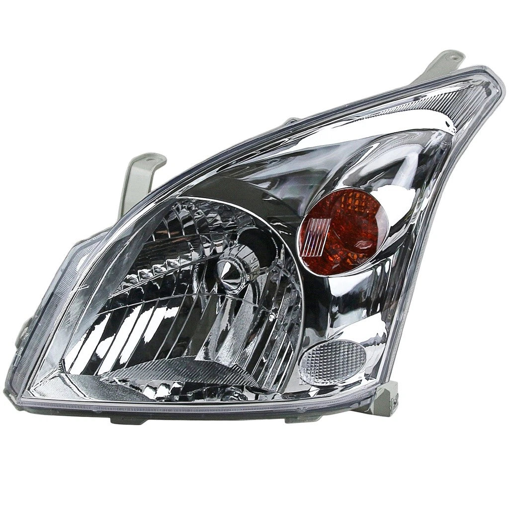 LH+RH Head Light Lamps Chrome for Toyota Land Cruiser Prado (2002-2009)