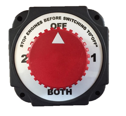 Battery Selector Switch Extra Heavy Duty 12/24 Volt High Amp Rating