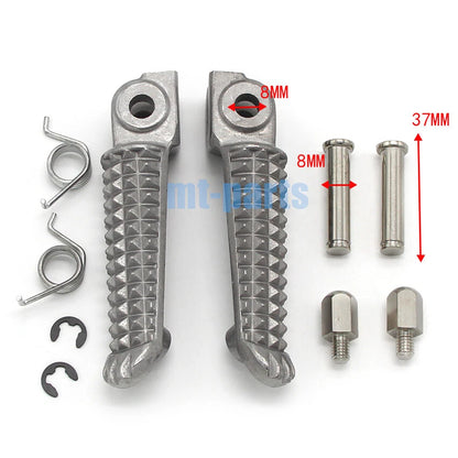Silver Front Footrest Pegs for Yamaha YZF R6S YZF600 (2003-2009)