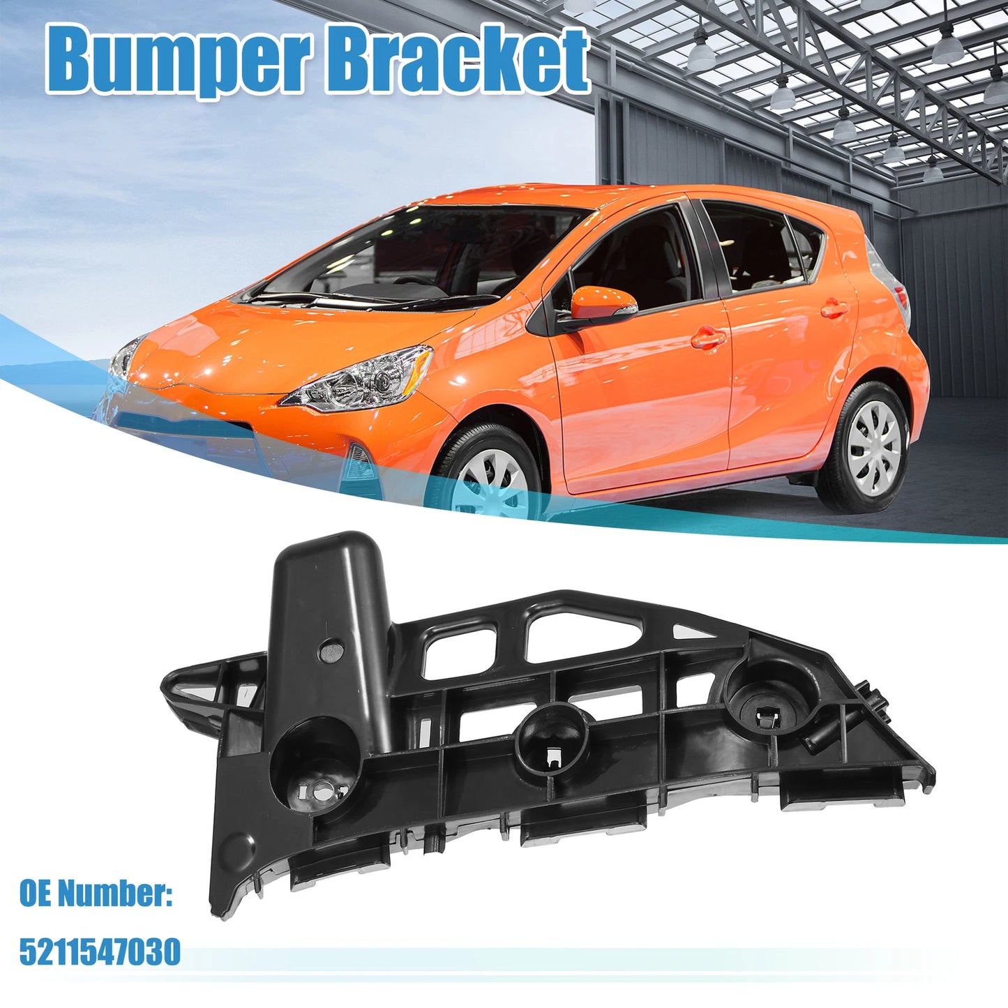 Right Side Front Bumper Bracket for Toyota Prius (2012-2018)