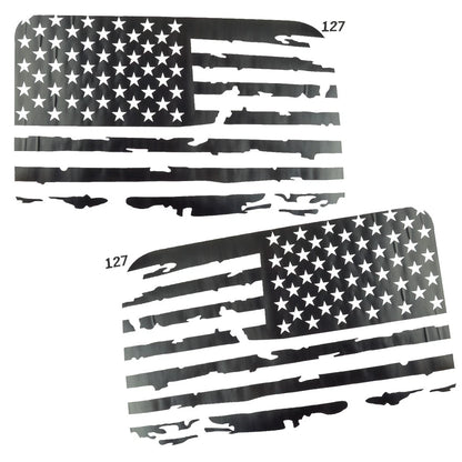 Rear Window USA Flag Vinyl Decal for Jeep Wrangler JL (2018-2023)
