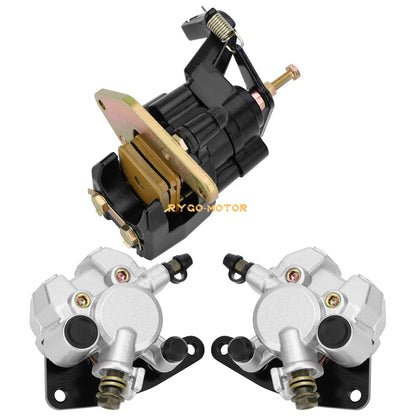 Front & Rear Brake Calipers w/Pads for Yamaha Banshee YFZ350 (1990–2001)
