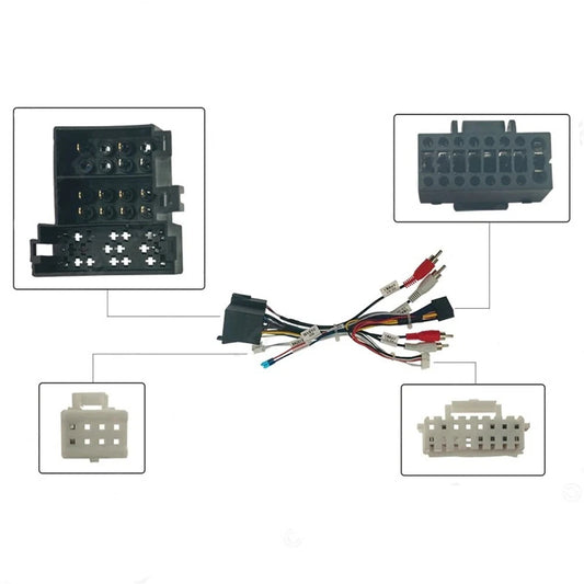 16Pin Power Cable Adapter Wiring Harness for Fiat Doblo, 500L (2012-2023)