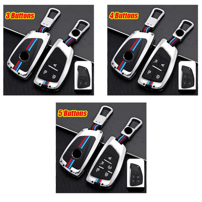 Car Key Fob Cover Case Keychain for GMC Yukon Canyon Sierra Chevrolet Silverado