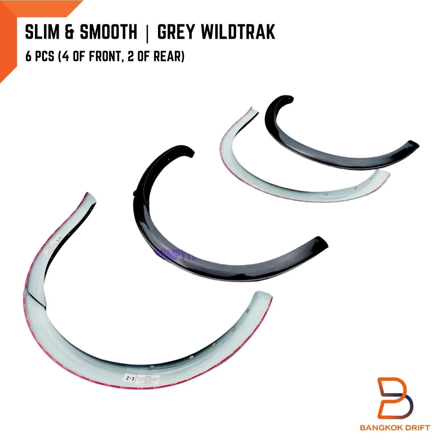 3" Slim Fender Flares Wheel Arch for Ford Ranger PX2 T6 (2015-2018)
