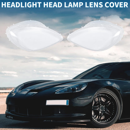 Front Left Right Headlight Lens Cover for Chevrolet Corvette C6 (2005 - 2013)