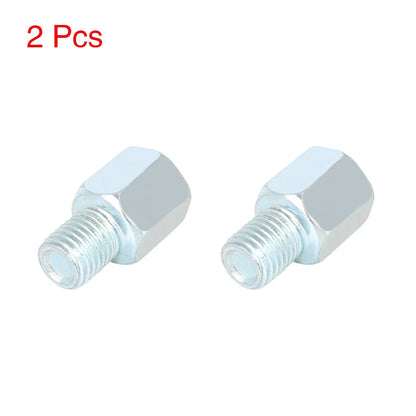 2 x 8mm RH to 10mm LH Rearview Mirrors Adapter for Motorcycle Bike