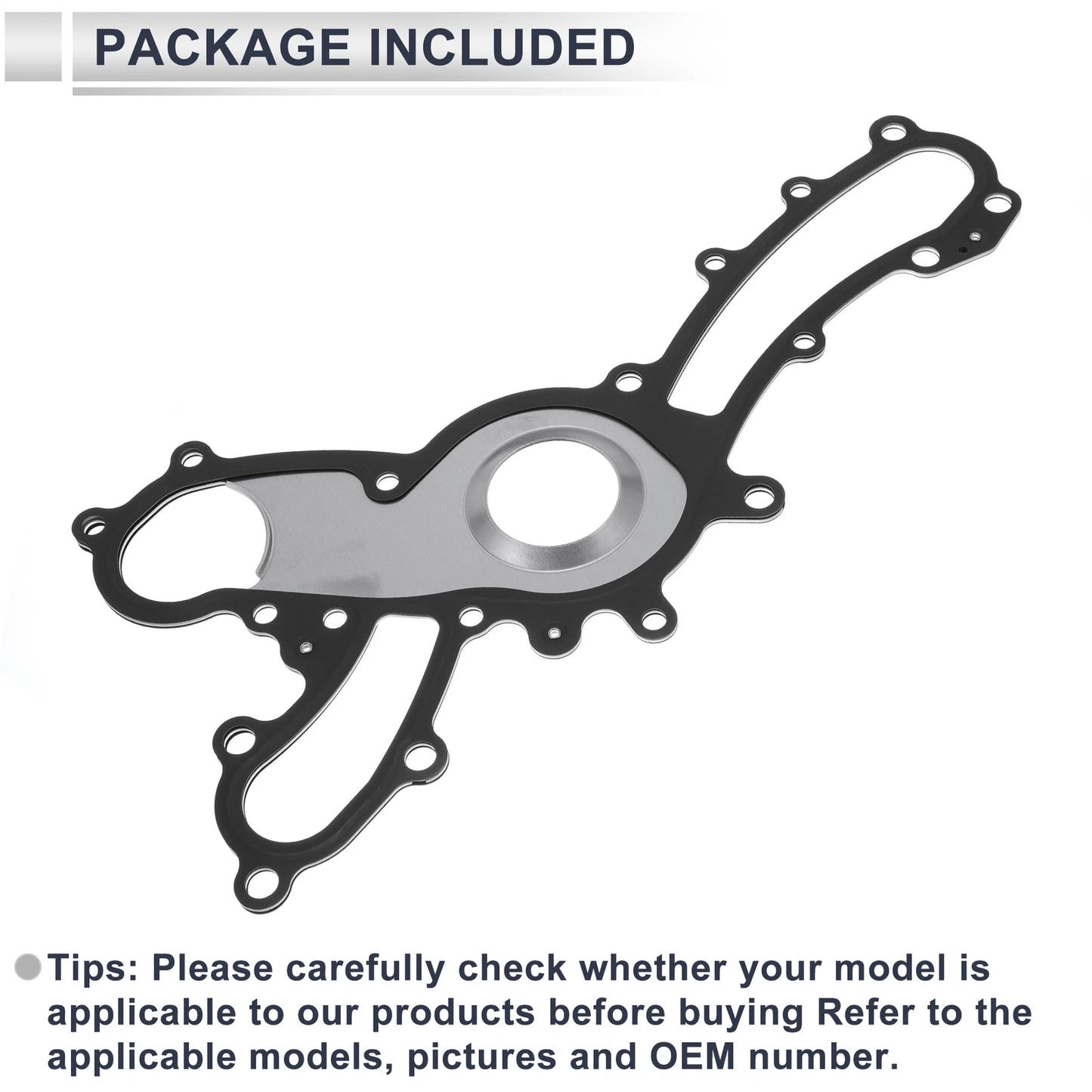 Water Pump Gasket for Toyota Camry 2007-2017 Rubber 1 x Engine Component