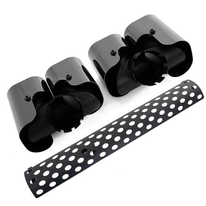 Black Tail Pipe Exhaust for Defender 110 130 90 (2020-2024) - 3 x Tailpipes