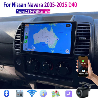9'' Apple Carplay Android Auto Head Unit for Nissan Navara (2005-2014)