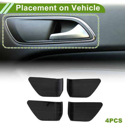 Interior Door Handle Bowl Cover Trim for Nissan Rogue (2021-2025) Black