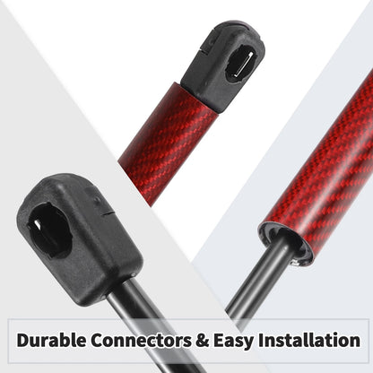 Front Hood Lift Supports for Jeep Wrangler (JK) 2007-2018 Red