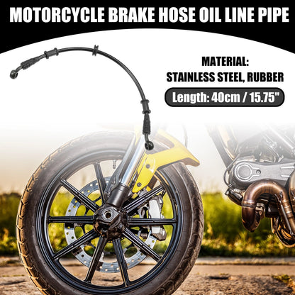 Brake Hose Set / 40cm / Universal Hydraulic Brake Oil Hose for Motorcycles