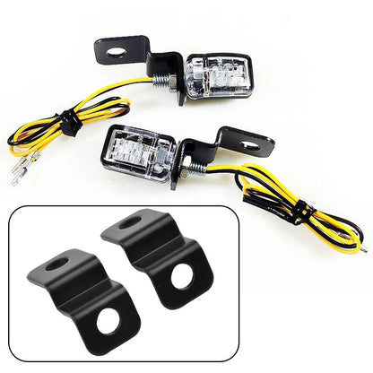Indicator Lights Bracket 2 x Black Fitting