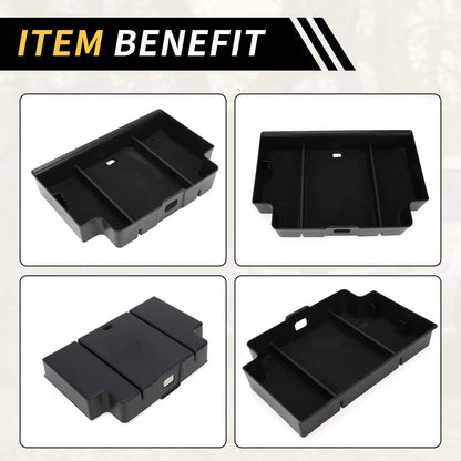 Center Console Organizer Tray for Chevy Silverado 1500 & GMC Sierra 1500 Black