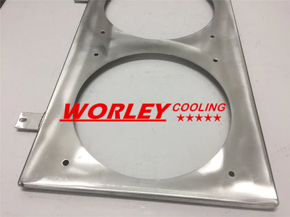 12" Aluminum Fan Shroud + 2 x 12V Fans for Nissan Skyline R32 (1989-1994)