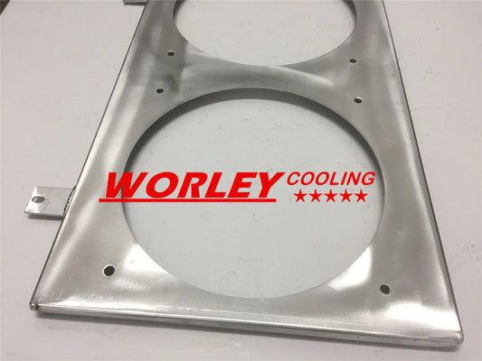 12" Aluminum Fan Shroud + 2 x 12V Fans for Nissan Skyline R32 (1989-1994)