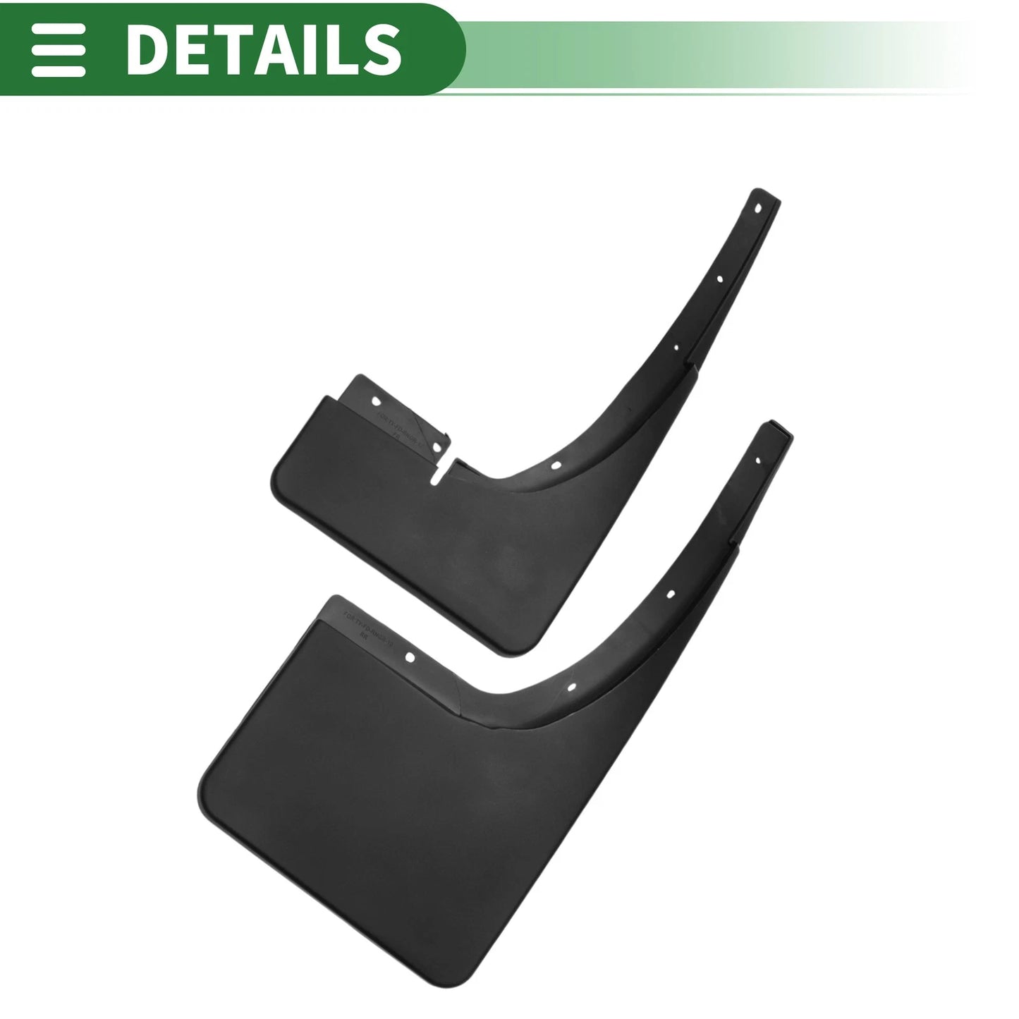 Mud Flaps Splash Guards for Ford Ranger T6/T7 2011-2018 with Mounts