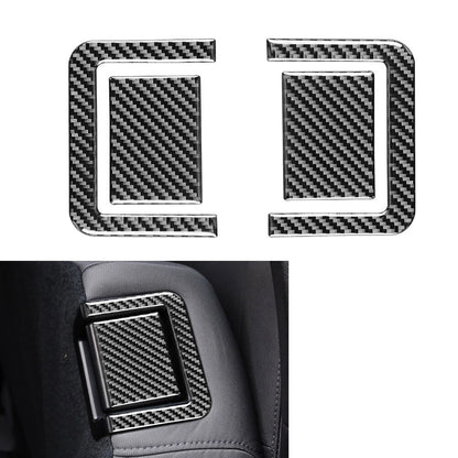 4x Carbon Fiber Rear Seat Adjustment Panel Cover for Toyota Tundra (14-21)