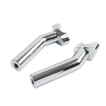 6" CNC Pullback Handlebar Risers Chrome for Harley Dyna Softail Sportster