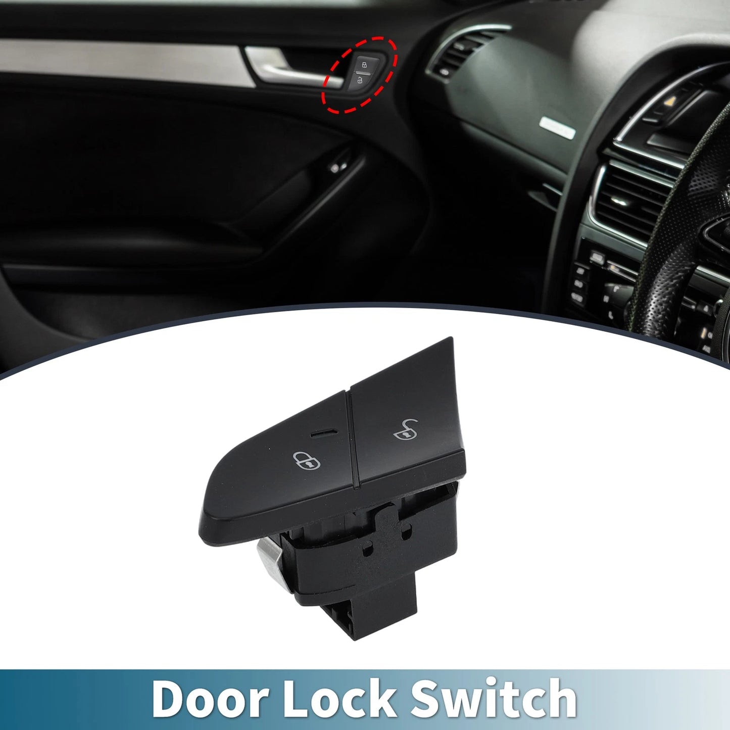Car Front Left Door Central Lock Switch for Porsche Cayenne