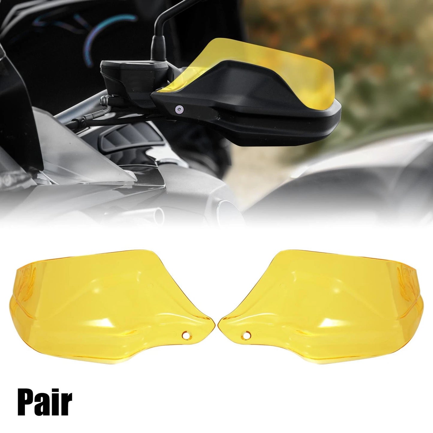 2 x Pair Handguard Protector Yellow for BMW R1250GS (2019–2024)
