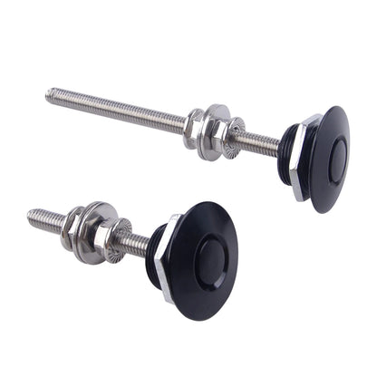 2 x Push Button Bonnet Lock Set for Universal Motorsport Hood Holder